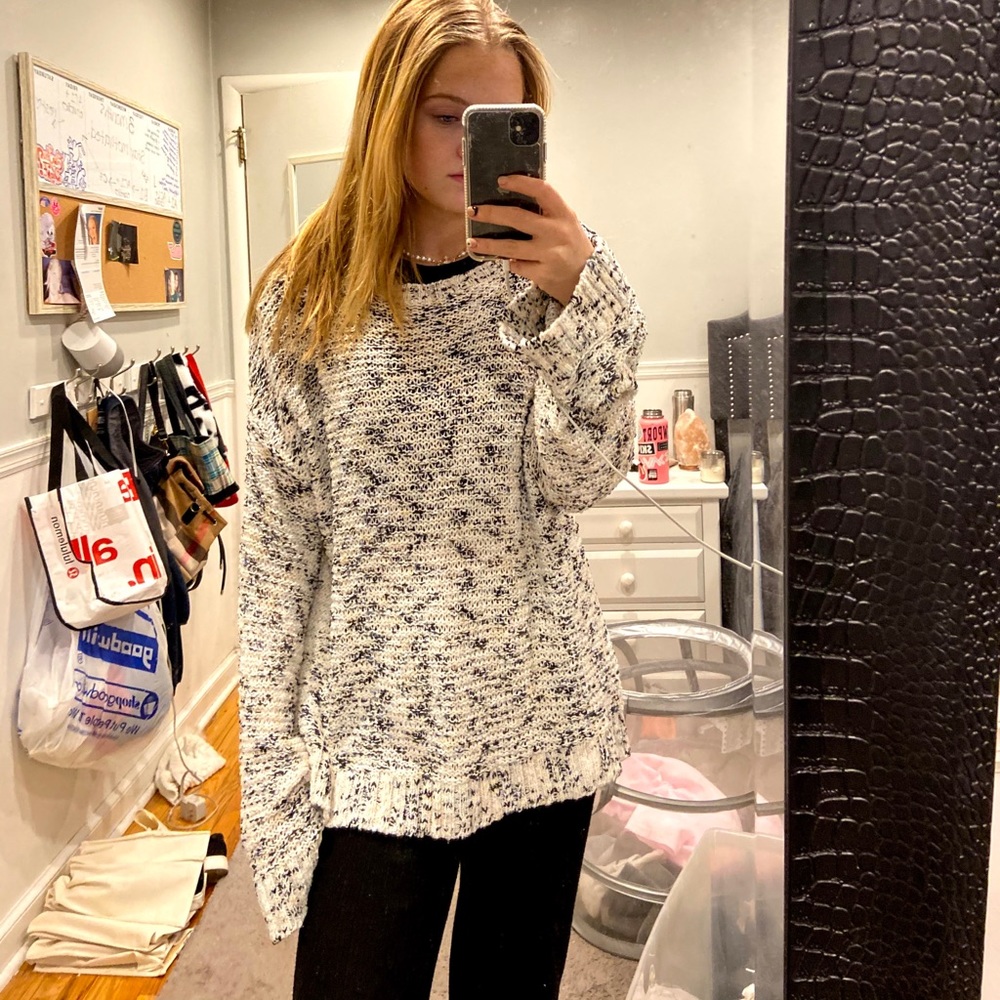 mixed color sweater